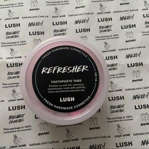 Lush refresher toothpaste tabs